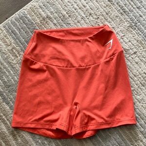 Gymshark Salmon High-Waist Seamless Shorts